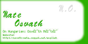 mate osvath business card